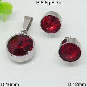 41072 Conj Plat/Rojo