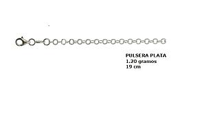 PL 627 Pulsera Plata